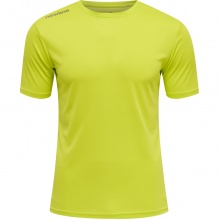 hummel Sport-Tshirt Core Functional (atmungsaktiv, leicht) Kurzarm limegrün Herren
